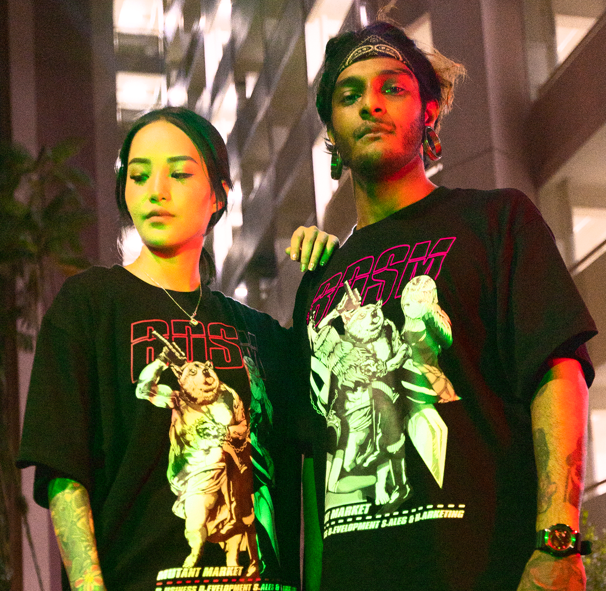 BDSM Tee Ver. 2.0 Neon Vaporwave Oversized Tee