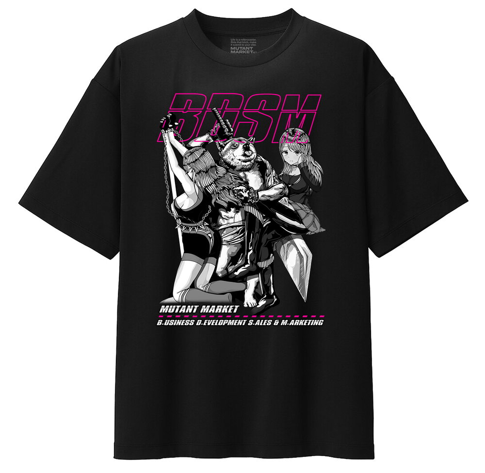 BDSM Tee Ver. 2.0 Neon Vaporwave Oversized Tee