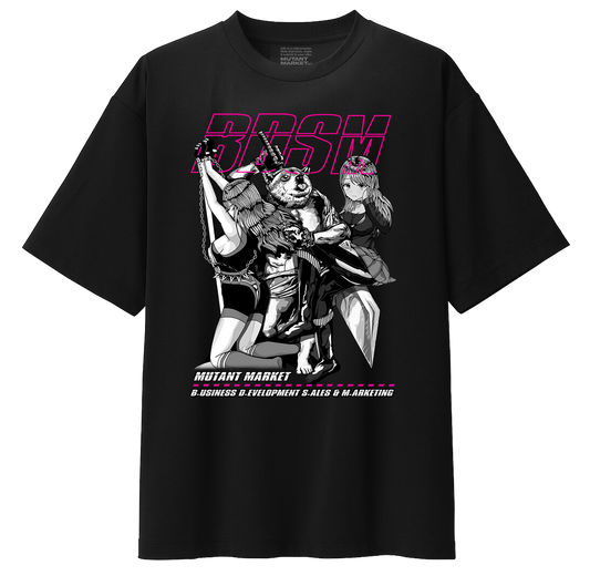 BDSM Tee Ver. 2.0 Neon Vaporwave Oversized Tee