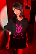 Bunny Bear Bakes NEON BONES Oversized Tough Tee