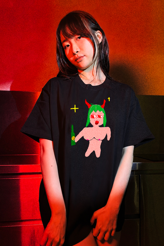 Kazemi Himari "Cartoon Flesh" Silly Oversized Tee