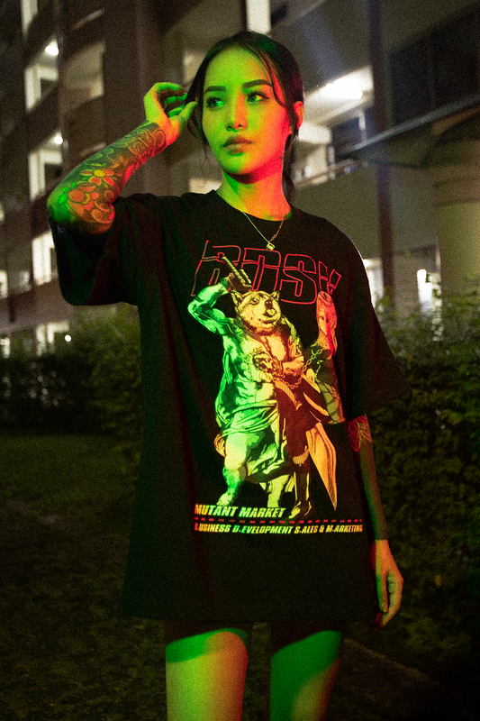 BDSM Tee Neon Vaporwave Oversized Tee